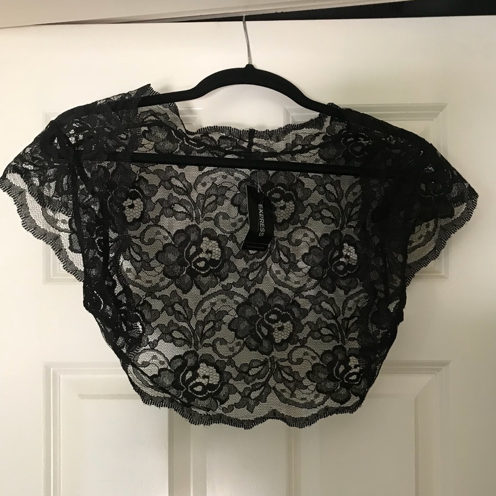 express black lace shrug